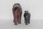 Wooden Elephant Pair Statue New Decorative Figure Home Decor - Image 4