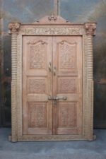 Traditional Carving Door With Frame - Image 3