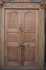 Traditional Carving Door With Frame - Image 8
