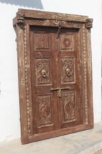 Traditional Carving Door With Frame - Image 5