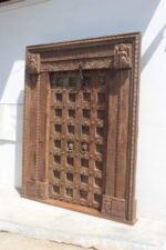 Traditional Carving Door With Frame - Image 6