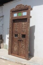 Traditional Carving Door With Frame - Image 6