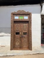 Traditional Carving Door With Frame - Image 10