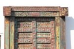 Distressed Antique Indian Teak Door and Frame - Image 2