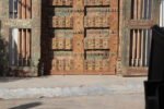 7.7 Feet large Old Door With Grill Gates | Antique Rajasthani Door - Image 11