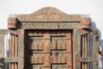 7.7 Feet large Old Door With Grill Gates | Antique Rajasthani Door - Image 5