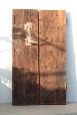7.6 Feet large Old Door With Grill Gates | Antique Rajasthani Door - Image 11
