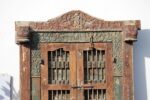 7.6 Feet large Old Door With Grill Gates | Antique Rajasthani Door - Image 5