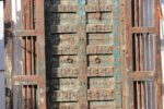 7.6 Feet large Old Door With Grill Gates | Antique Rajasthani Door - Image 9