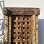 6.4 feet Antique Carved Wooden Door with Frame, Temple Door - Image 3
