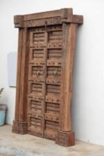 Traditional Carving Door With Frame - Image 5