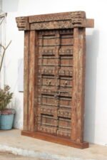Traditional Carving Door With Frame - Image 5