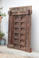 Authentic Antique Indian Teak Door For Home Entrance - Image 6