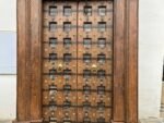 Traditional Hand Carved Wooden Vintage Door – Antique Finish | Rustic Architectural Salvage - Image 3