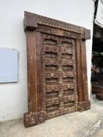 Traditional Carving Door With Frame - Image 6