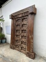 Traditional Carving Door With Frame - Image 5