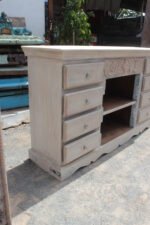 Classic Antique Wooden Sideboard - Handcrafted Vintage Storage Solution - Image 9
