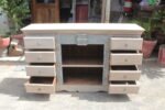 Classic Antique Wooden Sideboard - Handcrafted Vintage Storage Solution - Image 5