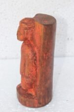Wooden Sadhu Figure 1900s Old Vintage Antique Rare Home Decor - Image 5