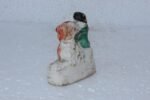 19th Century Small Staffordshire Pottery Boy Seated On Recumbent Spaniel Dog Figurine - Image 4