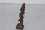 Vintage Brass Vishnu Statue – Antique Hindu God Figurine – Home Temple Decor – Indian Brass Collectible - Image 2