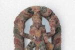 Wooden Panel Carved Dancing Shiva Old Vintage Indian Antique Collectible - Image 2