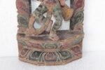 Wooden Panel Carved Dancing Shiva Old Vintage Indian Antique Collectible - Image 3