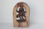 Wooden Panel Carved Dancing Shiva Old Vintage Indian Antique Collectible - Image 6