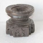 Wooden Candle Stand 1900s Old Vintage Rare Carved Christmas Gifts