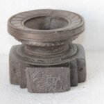 Wooden Candle Stand 1900s Old Vintage Rare Carved Decor Halloween Gifts