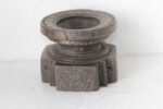 Wooden Candle Stand 1900s Old Vintage Rare Carved Decor Halloween Gifts - Image 3