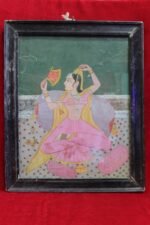 Photo Frame 1900s Old Vintage Rare Paper Painting Collectible