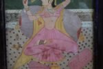 Photo Frame 1900s Old Vintage Rare Paper Painting Collectible - Image 3
