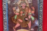 Antique Glass Painting Photo Frame – Bheru Ji, 1900s Vintage Collectible - Image 3