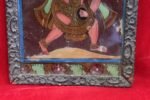 Antique Glass Painting Photo Frame – Bheru Ji, 1900s Vintage Collectible - Image 4