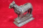 Brass Nandi Statue 1900s Old Vintage Antique Home Decor Collectible - Image 4