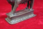 Brass Nandi Statue 1900s Old Vintage Antique Home Decor Collectible - Image 6