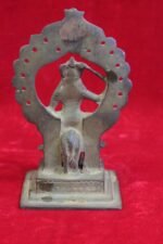 Brass Durga Statue 1900s Old Vintage Antique Home Decor Collectible - Image 6