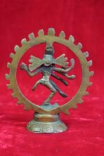 Brass Nataraja Statue 1900s Old Vintage Antique Home Decor Collectible - Image 5