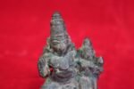 Brass Vishnu Laxmi Statue 1900s Old Vintage Home Decor Collectible Figure - Image 2