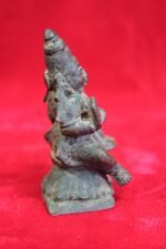 Brass Vishnu Laxmi Statue 1900s Old Vintage Home Decor Collectible Figure - Image 6