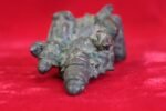 Brass Vishnu Laxmi Statue 1900s Old Vintage Home Decor Collectible Figure - Image 7
