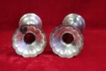 Vintage Metal & Glass Vase Stand Pair – Gothic Halloween Home Decor - Image 5