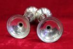 Vintage Metal & Glass Vase Stand Pair – Gothic Halloween Home Decor - Image 6