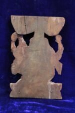 Wooden Ganesh Ridhi Carved Panel Vintage Antique Home Decor Collectible - Image 6