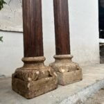 Pair of 8.1 feet Indian Columns with Stone Base – Your Home Furniture Store - Image 6