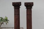 Pair of 8.1 feet Indian Columns with Stone Base – Your Home Furniture Store - Image 2