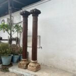 Pair of 8.1 feet Indian Columns with Stone Base – Your Home Furniture Store - Image 5