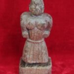 Wooden Doll Carved Female Figure Old Vintage Antique Rare Home Decor