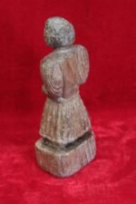 Wooden Doll Carved Female Figure Old Vintage Antique Rare Home Decor - Image 4